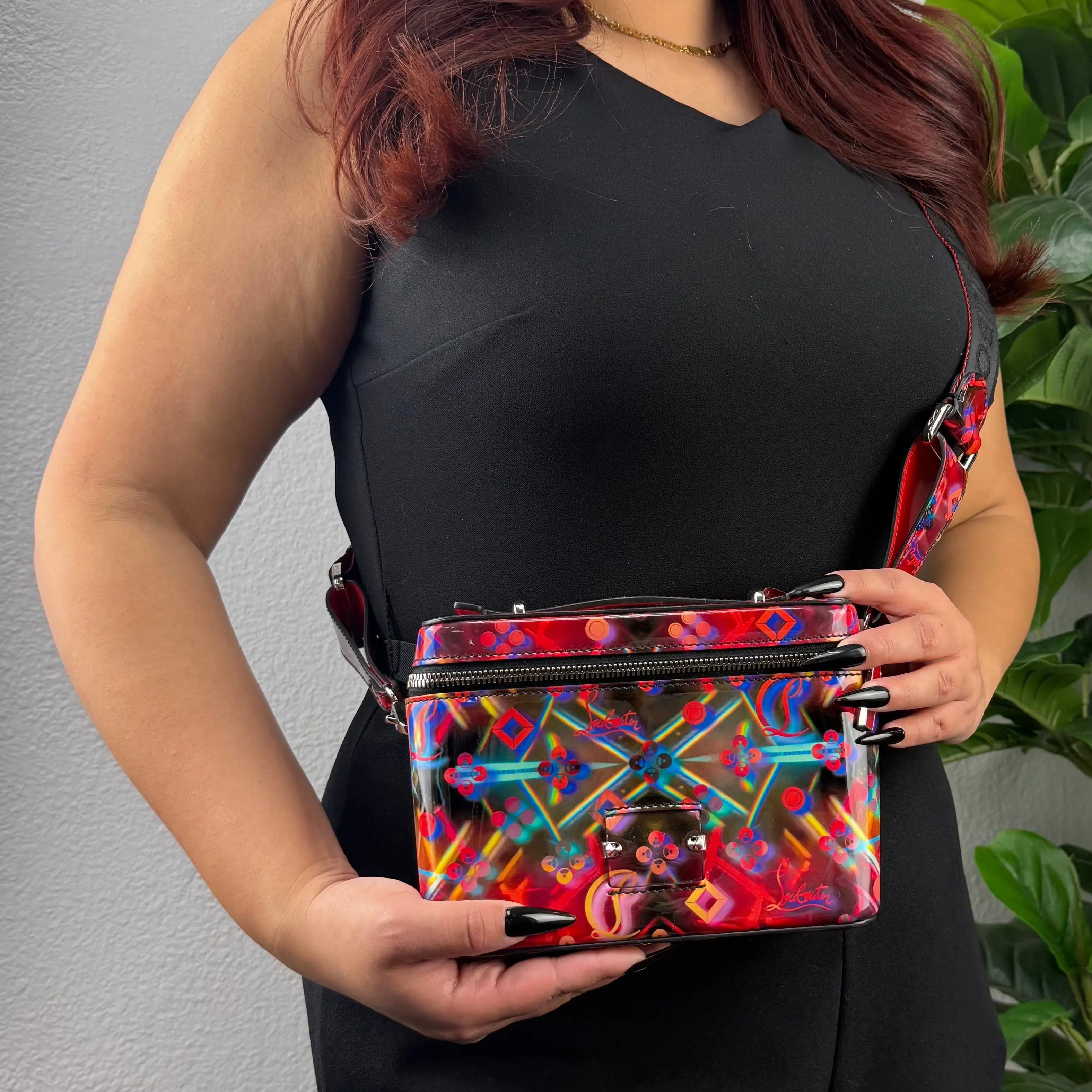 Pre-owned Leather Crossbody bags Authentic Christian Louboutin Kypipouch Limited Edition Patent Crossbody Messenger Bag, Crossbody Bags, Messenger Bags