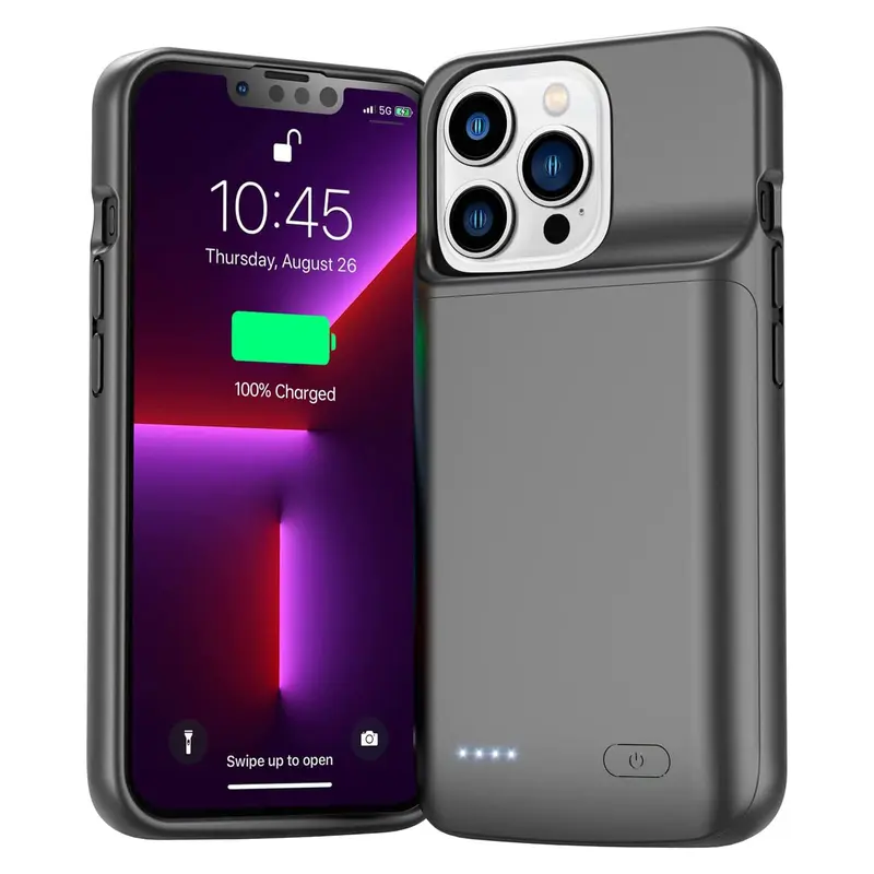 6800mAh Battery Case for iPhone 14 Pro Max, Ultra-Slim Rechargeable Smart Charging Case, Extended Battery Pack Compatible with iPhone 14 Pro Max (6.7 inch) - TikTok Shop 6800mAh Battery Case for iPhone 14 Pro Max, Ultra-Slim Rechargeable Smart Charging Case, Extended Battery Pack Compatible with iPhone 14 Pro Max (6.7 inch) - TikTok Shop
