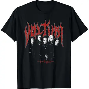 Men's Daily Short Sleeve Classic Top Twilight Saga Heavy Metal Volturi Group Photo Movie T-Shirt
