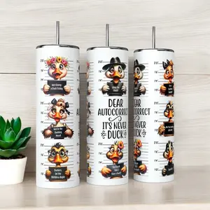 Dear Autocorrect tumbler bottle skinny tumbler