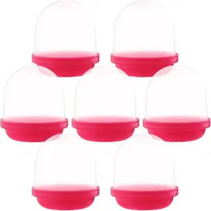 30 Pcs 1.1 inch Translucent Empty Acorn Capsules Gumball Vending Machine Capsule Refill Bulk for Party Favors Easter Basket Stuffers DIY Craft Supplies