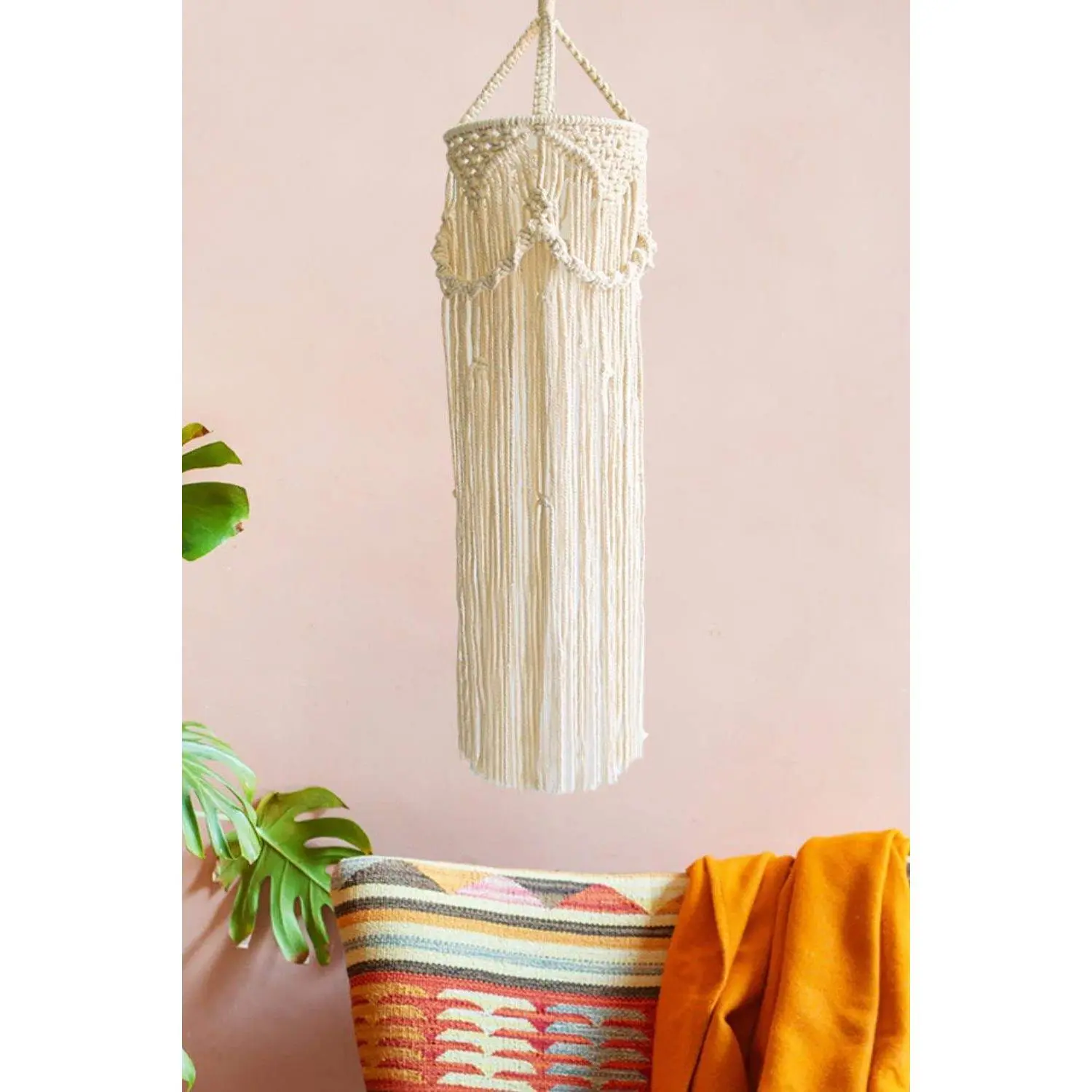 Macrame Hanging Lampshade