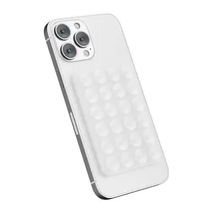 2pcs Silicone Suction Phone Mount Sticky Phone Grip Suction Cup Phone Case Mount for Selfies and Videos