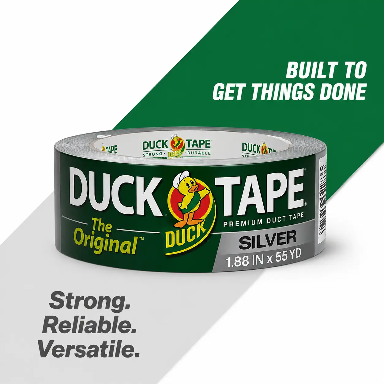 Duck Tape Original Brand Duct Tape Silver 1.88 in x 55 yd Heavy Duty Multi-Purpose Repair Tape