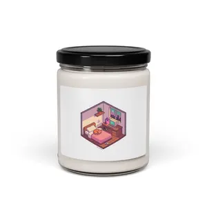 Isometric Pixel Room Candle | Cozy 16‑Bit Pixel Art Soy Candle