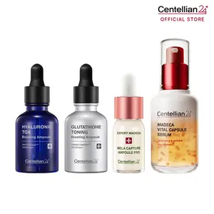 [Tiktok Exclusive] Hyaluronic Tox Boosting Ampoule 30ml + Glutathione Toning Boosting Ampoule 30ml + Mela Capture Ampoule PRO Expert Serum  10ml + Madeca Vital Capsule Serum 50ml