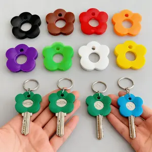 5-Piece Colorful Flower Keycap Set, Durable Keycap Protector, Easy Installation, Suitable for Home Office Keyboard, Keychain Holder