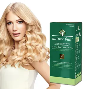 Nature Bud Shade 42 Deep Mocha Brown Permanent Plant Hair Color - Blends Gray Strands & Visible Roots, Leaves Locks Soft, Glossy & Silky, Multi-Functional Care Solution,Hair Color,hair products,good Cover gray hair