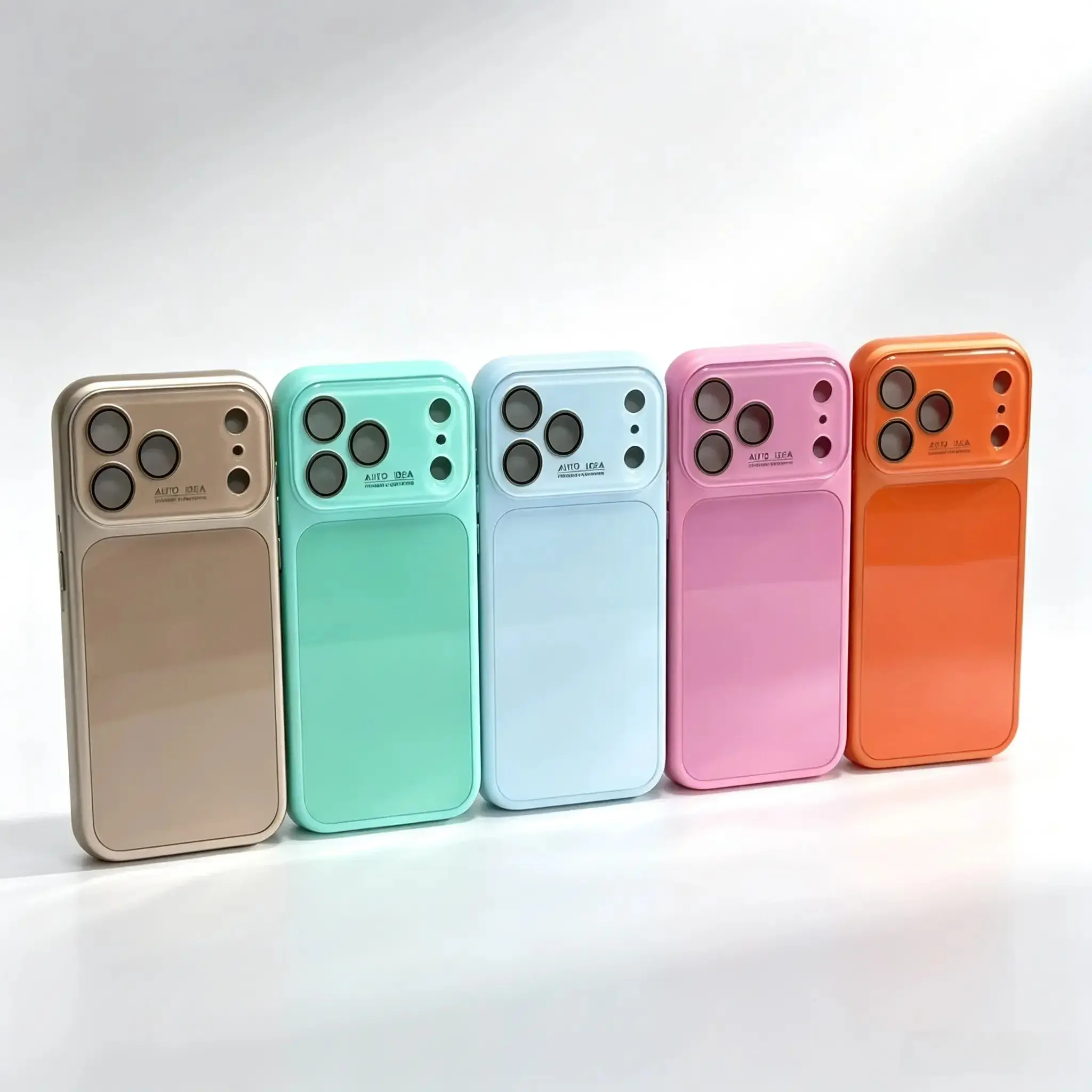 JIACC Luxury crystal texture mobile phone case, skin-feeling solid color mobile phone case suitable for iPhone17/16/15/14/13promax series, solid color mobile phone protective cover