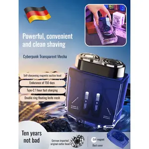 essential lifestyle gadget for men—suitable for both car and home use. Highly portable, it features a transparent casing and a magnetic dual-head design, exuding a distinct high-tech aesthetic.