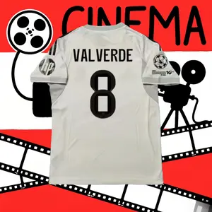 25-26 home white VALVERDE No. 8 cool short-sleeved jersey