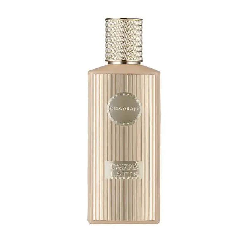 Khadlaj Caffe Latte Unisex Gourmand Extrait de Parfum - 3.4 oz, Creamy Coffee Aroma Coffee Blend Fragrance, Gourmand Fragrance, Perfume Oil, 3.4 Fl Oz, Alcohol-Free, Vanilla Base, Ultra Long Lasting, Youth, Non-Toxic, Paraben Free, Sweet Almonds