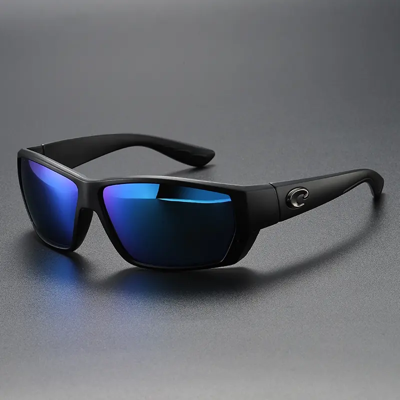 "Costaego Costa Del Mar Tuna Alley Matte Black Frame/Grey Polarized Lenses 580P, Fashion Cycling Running Sun Glasses Unisex Outdoor Sport Goggles "