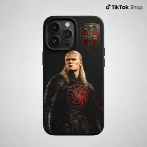 Haaland Targaryen Phone Case For Iphone 17 16 15 14 13 12 11 SE 8 7 Pro Max, Samsung Galaxy S25 S24 S23 S22 Ultra, Erling Haaland Norway, suitable for both men and women, Perfect Gift for Women Men, A gift for the soccer fans