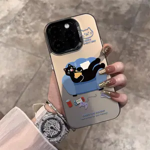 Casing Kitten lying on the sofa for Galaxy iPhone 11 12 13 14 15 16 PRO MAX 14 15 16 PLUS X XR XS MAX Galaxy A71 A55 A54 A53 A51 A35 A32 A25 A23 A15 A14 A13 4G A12 A03S A03 S24 PLUS S23 S24 S25 Galaxy S22 S23 S24 S25 ULTRA S20 S21 S23 FE Premium