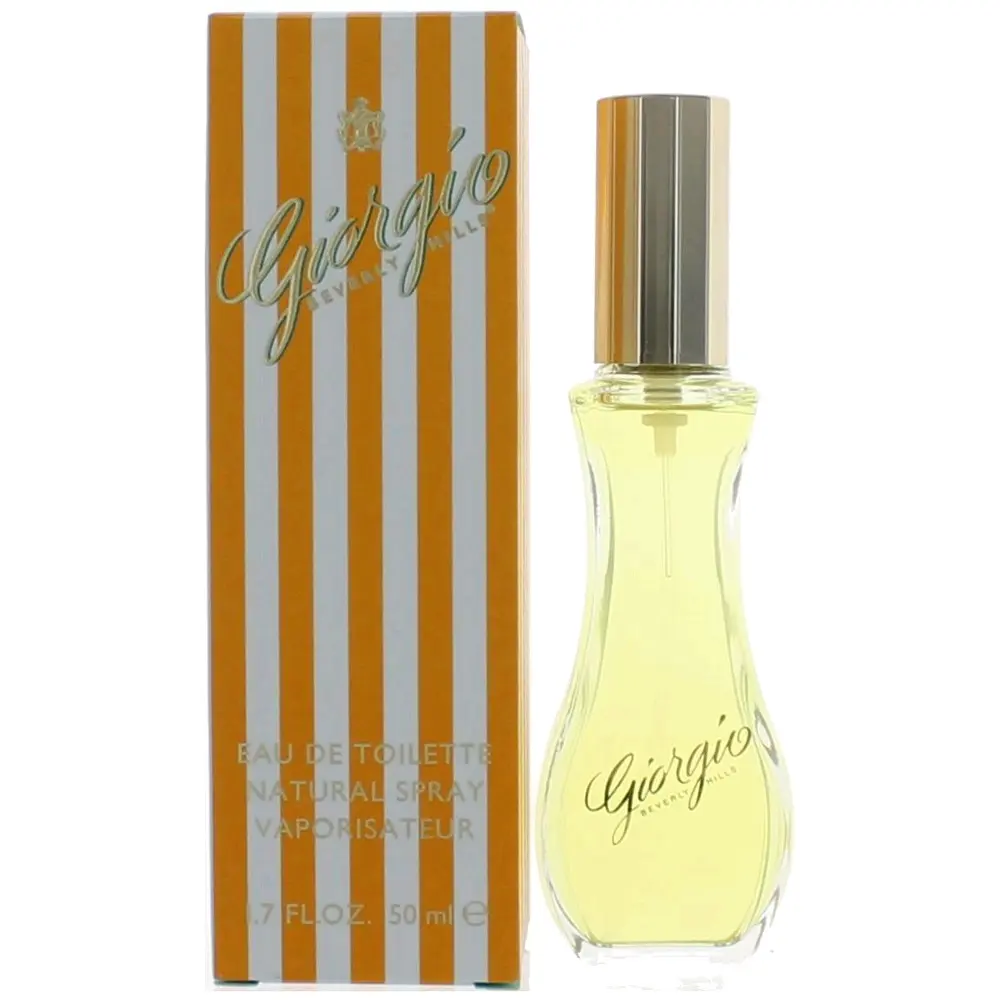 Giorgio by Giorgio Beverly Hills Classic Unisex Fragrance - 1.7 oz (50ml) Eau de Toilette Natural Bottled Spray, Colored Bottle, 1 to 1.9 fl oz, Box, Perfume Spray Unisex Fragrance