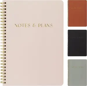 Beautiful Daily Planner And Notebook With Hourly Schedule - Aesthetic Spiral To do List Notepad to Easily Organize Your Tasks And Appointments - Stylish Book And School Or Office Supplies For Women