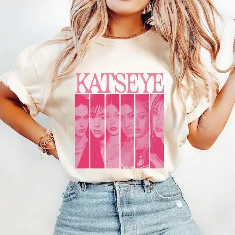 Katseye Girls Tee, Katseye Members Shirt,Katseye Kpop Shirt, Beautiful Chaos Tour, Kpop Idol Fan Gift,