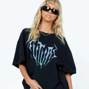 Future Princess Polly Tee, Heart Shape Print T-shirts, Breathable Streetwear Casual Comfort Comfortable