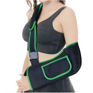 Arm Sling for Women&Men with Enhanced Size Adjustable Sling for Arm Support, Elbow Wrist Left Right Arm Sling with Buckle Design (M) Medical Accessories Shoulder Back Aligner