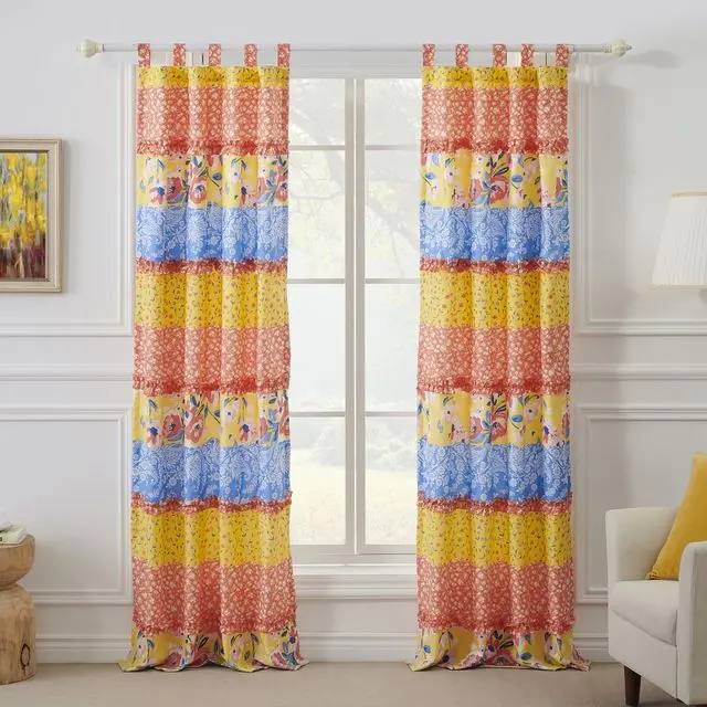 Greenland Home Fashions Skylar Window Curtain Panel Pair, 42x84Inch