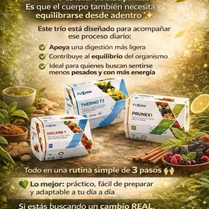 Trio Fuxion Herbal Tea Natural , PRUNEX 1 - THERMO T3 - NOCARB-T