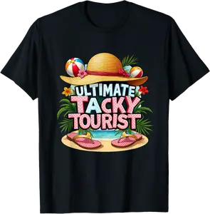 Tacky Tourist Costume Cruise Vacation Wacky Tacky Traveler T-Shirt - Phoebeumba Shop 94B0DJZ8C8HK