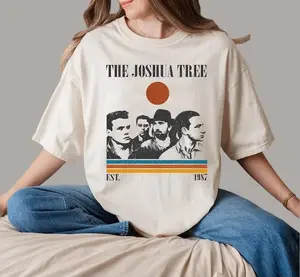 The Joshua Tree U2 Album T-Shirt, Vintage Music Tee, Retro U2 Shirt, Classic Rock Album Graphic T-Shirt, Cool Band Tee for Him, Nostalgic Music Shirt, Christmas Gift Idea