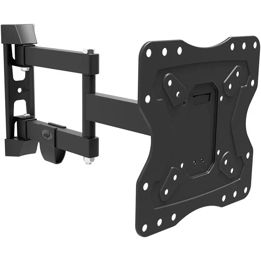 Versatile Full Motion TV Wall Mount - Supports 15'' to 58'' TVs up to 66.1lbs, Articulating Arms for Swivel, Tilt, and Extension, Max VESA 200x200mm, Durable Steel Construction in Sleek Black