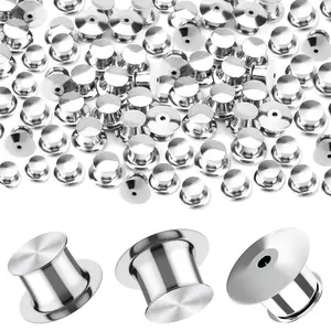 Pin Back Button, Metal Lock Pin Back Button, Badge Making Supplies for Badge, Lapel Pin, Cloisonne Pin, Jewelry, Bag, Clothes, Jeans Button, Badge Decoration