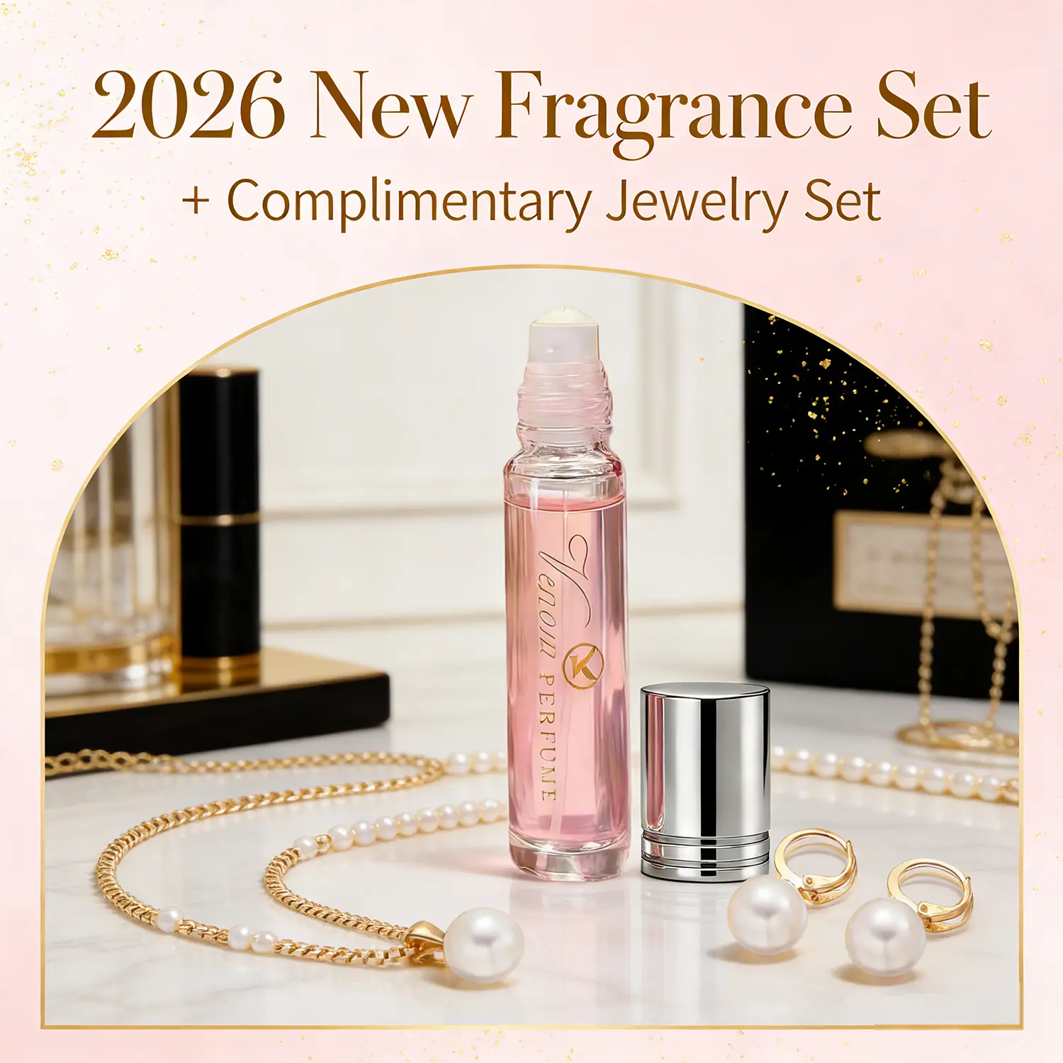Pheromone Perfume for Women with Complimentary Jewelry Set, a Long-Lasting Floral Fruity Scent Infused with Essential Pheromones and Notes of Wild Berry, Jasmine & Cedar, Long Lasting Perfumes, Women Perfumes