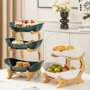 Nordic Style Multi Layer Fruit Plate, Living Room Decor, 2 Tier & 3 Tier Fruit Platter, Food Contact Grade Material