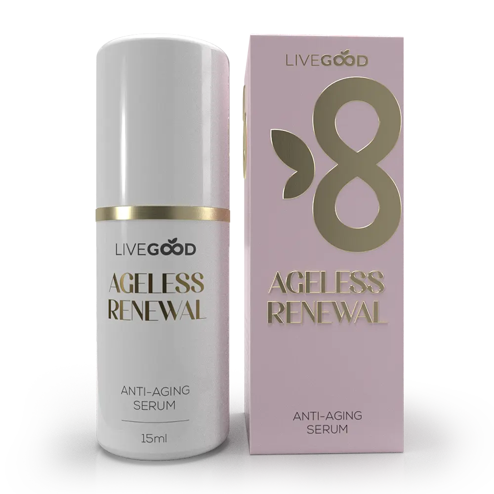 Live Good Ageless Renewal Anti-Aging Serum, Hydrating Collagen Booster with Blueberry & Acai Berry for Skin Transformation, Gluten Free, All Skin Types - 15ml