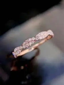 1 PC Elegant Cubic Zirconia Ring For Women For Wedding Engagement Party Jewelry Valentine's Day Gift Bridal Engagement Ring