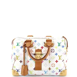 Pre-owned Louis Vuitton Canvas Coated Top Handle Bags Speedy Handbag Monogram Multicolor 30 by Rebag