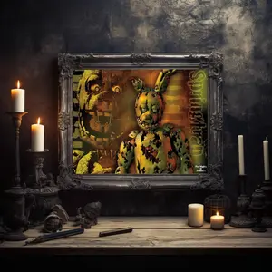 Five Nights at Freddy's - Springtrap Movie Poster, Halloween Wall Art, FNAF Prints, Teens Room Decoration