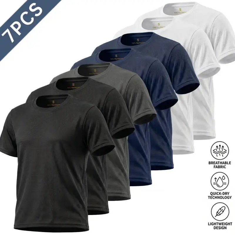 7PCS-2 black + 2 dark blue + 2 white + gray