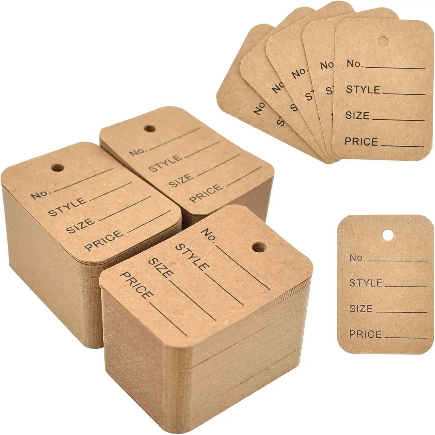 1000Pcs 1.94" X 1.38" Perforated Price Tags Merchandise Marking Price Labels Coupon for Clothing
