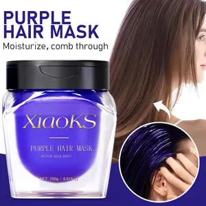 XiaoKS Purple Hair Mask for Blonde Hair - Anti-Brass Color Toner & Deep Repair Conditioning Treatment with Caviar Extract, 8.8oz Keratin Sulfate-Free Haircare Set hair growth