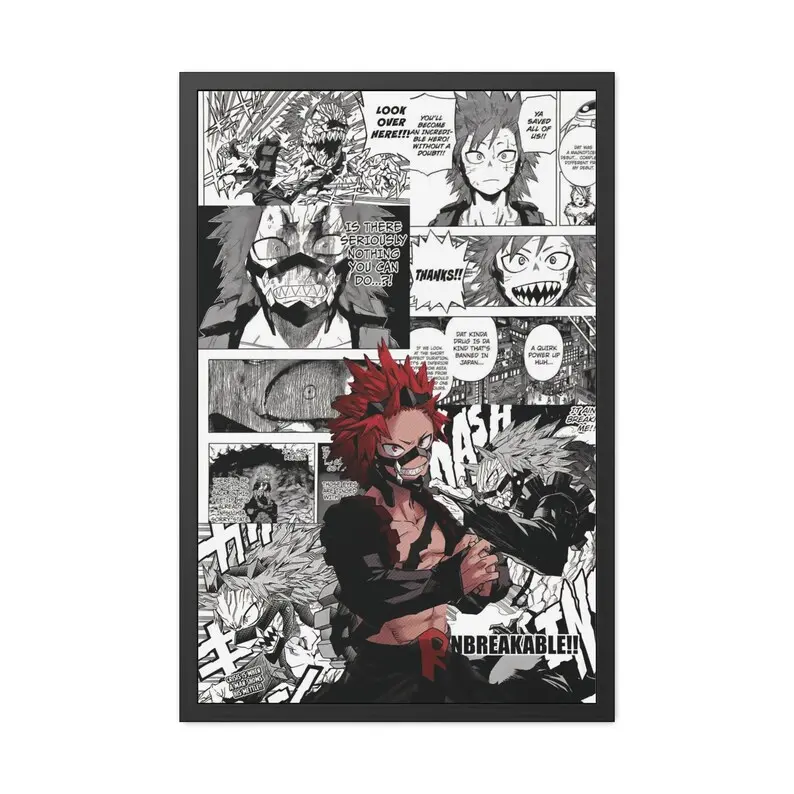 My Herro Academia Poster Kirishima Poster, Anime Poster, Dragon Ball Poster, MHA Poster, Bakugo Poster, Izuku Midoriya, Digital Poster A587