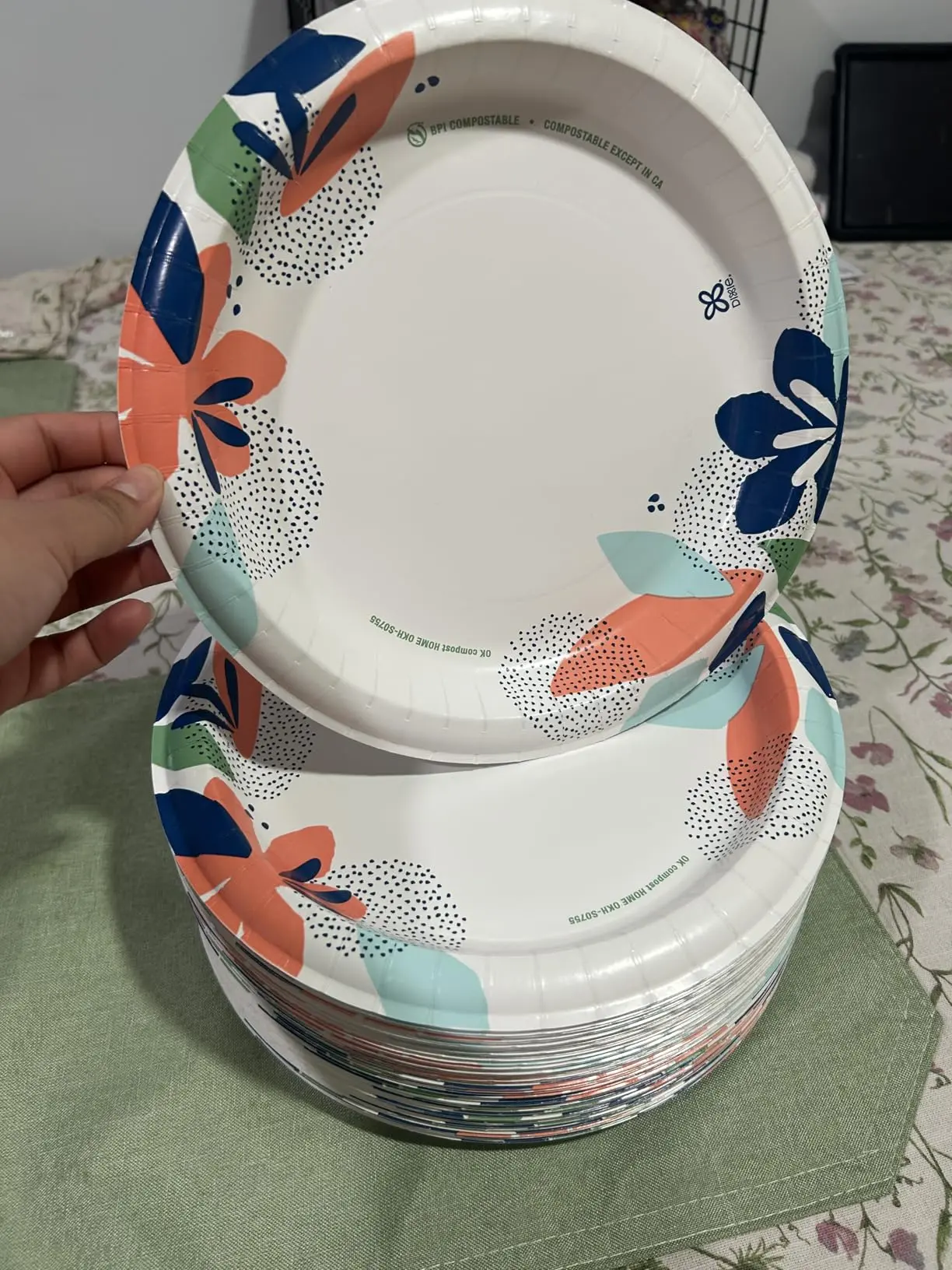 150 Count Large Paper Plates, 10 Inch, 2X Stronger* Disposable Plates For Everyday Breakfast, Lunch, & Dinner Meals