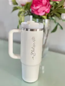 Personalized Quencher Cup, Laser Engraved with Name, 40 oz