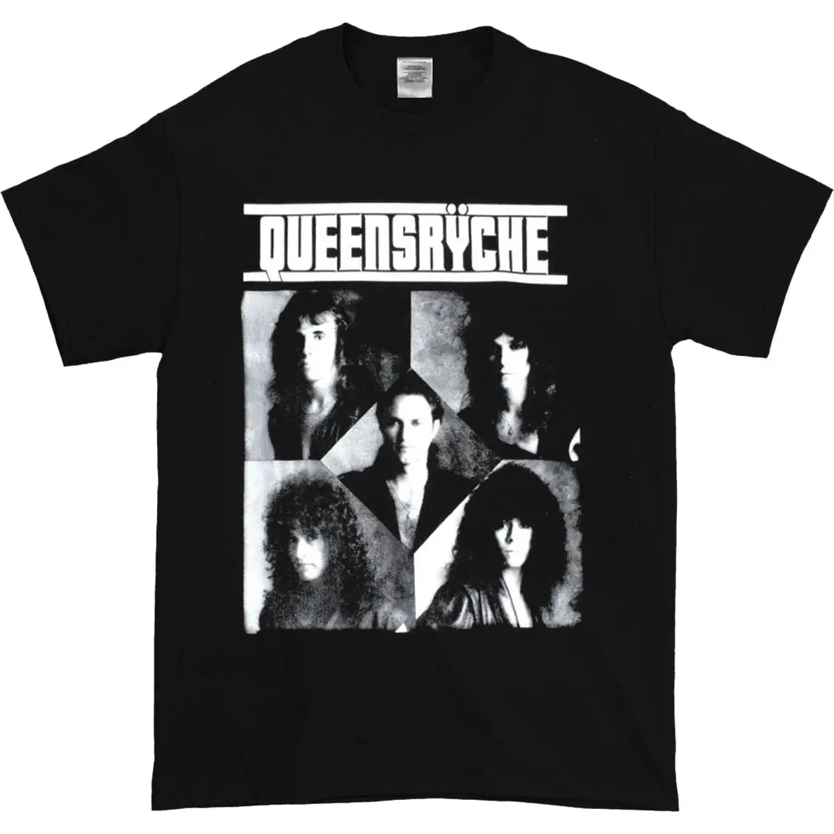 QUEENSRYCHE BAND TEE QUEEN OF THE REICH NEW BLACK ONE SIDE T-SHIRT