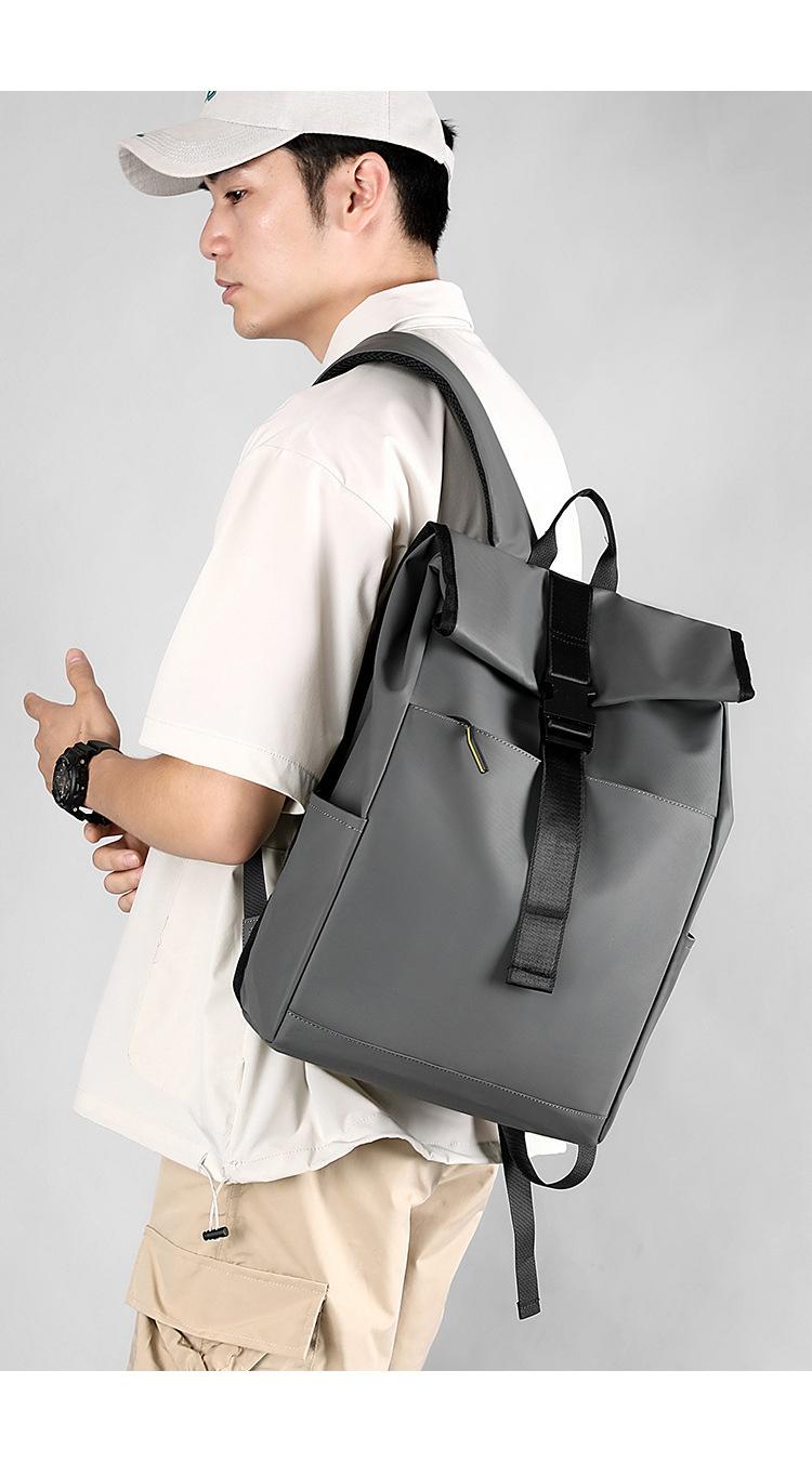 Casual Fashion Backpack For Men Women New Laptop Backpack Oxford Cloth Waterproof Short Distance Travel Backpack Men Black