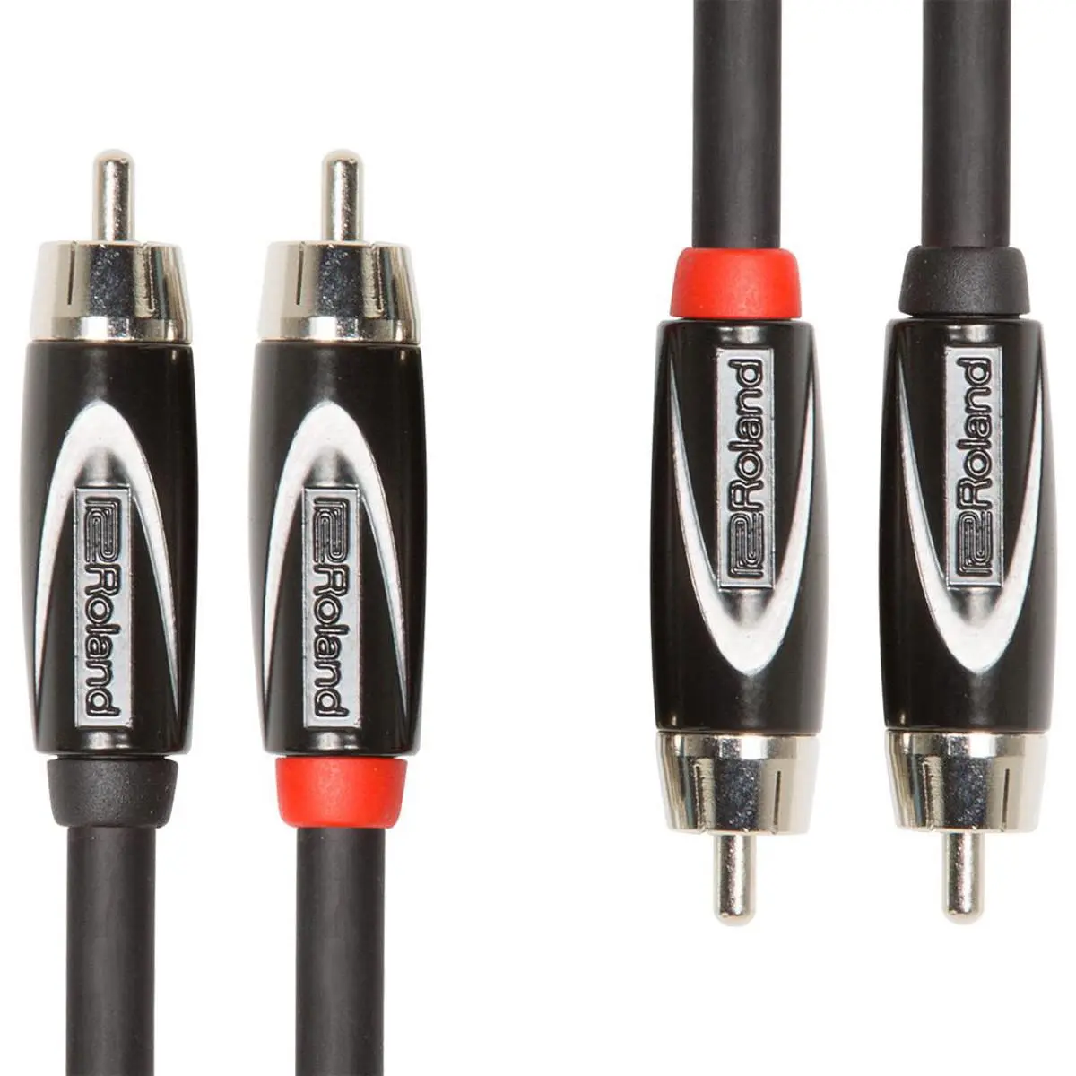Roland Black Series 3' Dual Interconnect Cable, RCA to RCA Connector