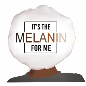 Coco Diamond Beauty Custom Satin Hair Bonnet for Women, Men and Kids Sleep - ITS THE MELANIN FOR ME
