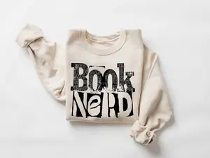 Book Nerd Sweatshirt, Funny Reading Lover Crewneck, Reading Club Tshirt, Librarian Gift, Bookish Merch, Reader, Teacher Gift, Book Girly Top, Read Book