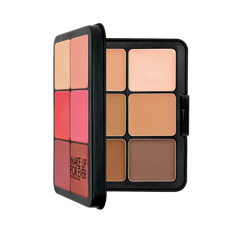 HD Skin Face Essentials Palette with Highlighters - Long-Lasting Full Face Cream Palette