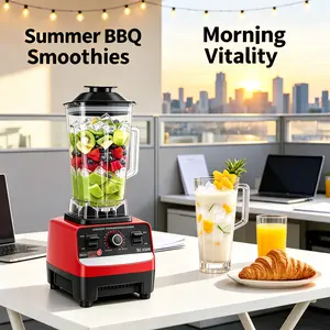 1pc Regular Household User Powerful Multifunctional Blender, Dual Cup Large Size Countertop Mixer,Quick Crush Feature,for Smoothie Drink,Ice Shredding,Soymilk,Baby Food,Frozen Fruits,Nutri Blender,Food Processor