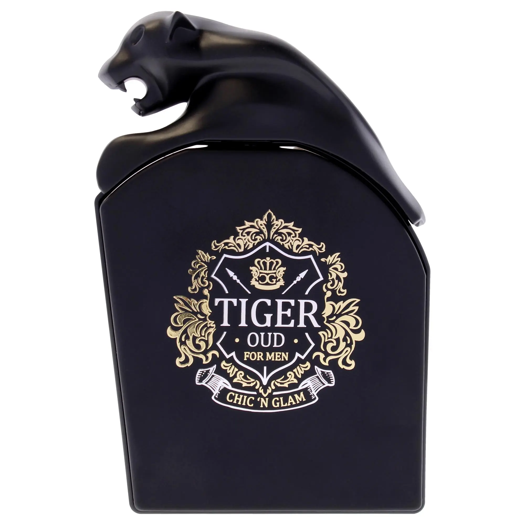 Tiger Oud - Luxe Edition by Chic N Glam, 3.3oz EDT Spray Bottle for Male Wear with Luxury Aura
